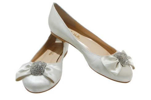 Ballet flat wedding shoes Cinderella Bella 39s Chloe