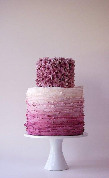 Ombre wedding cake Maggie Austin LaBaugh